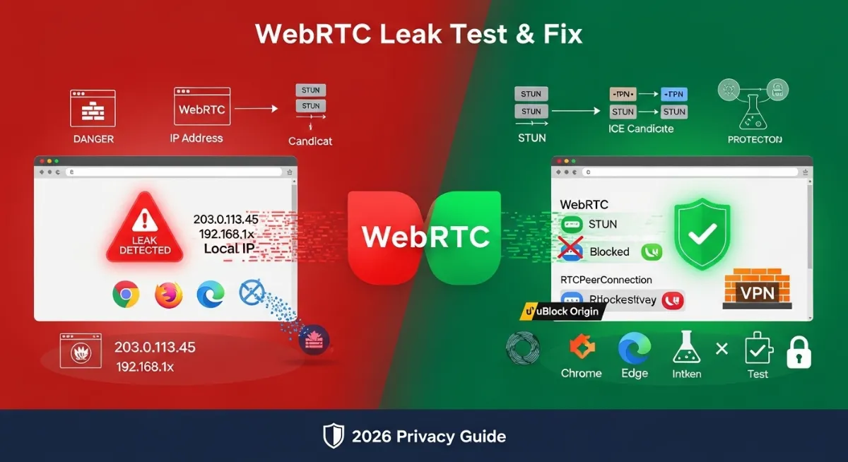 WebRTC IP Leak Test & Fix: Complete Guide 2026