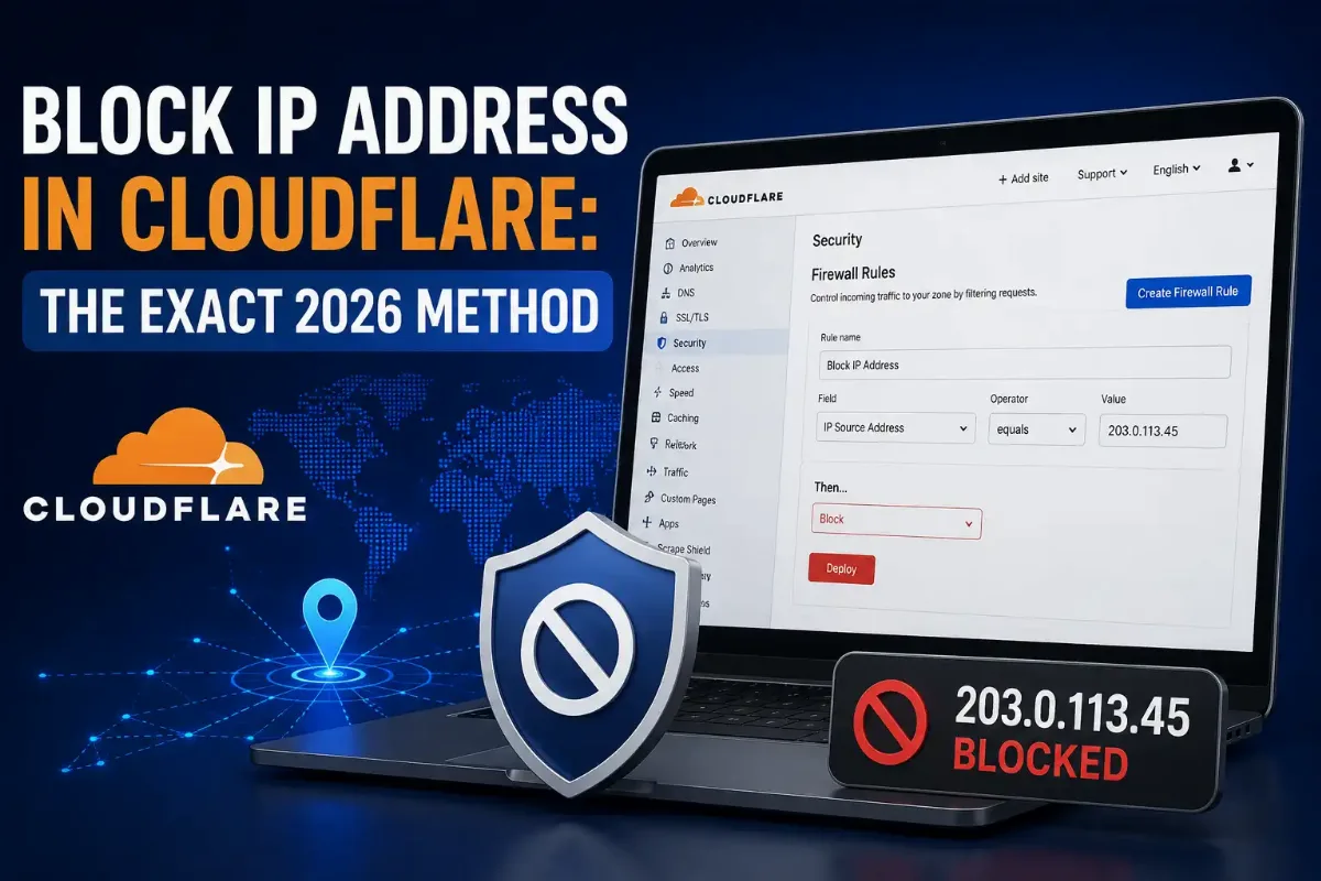 Block IP Address in Cloudflare The Exact 2026 Method