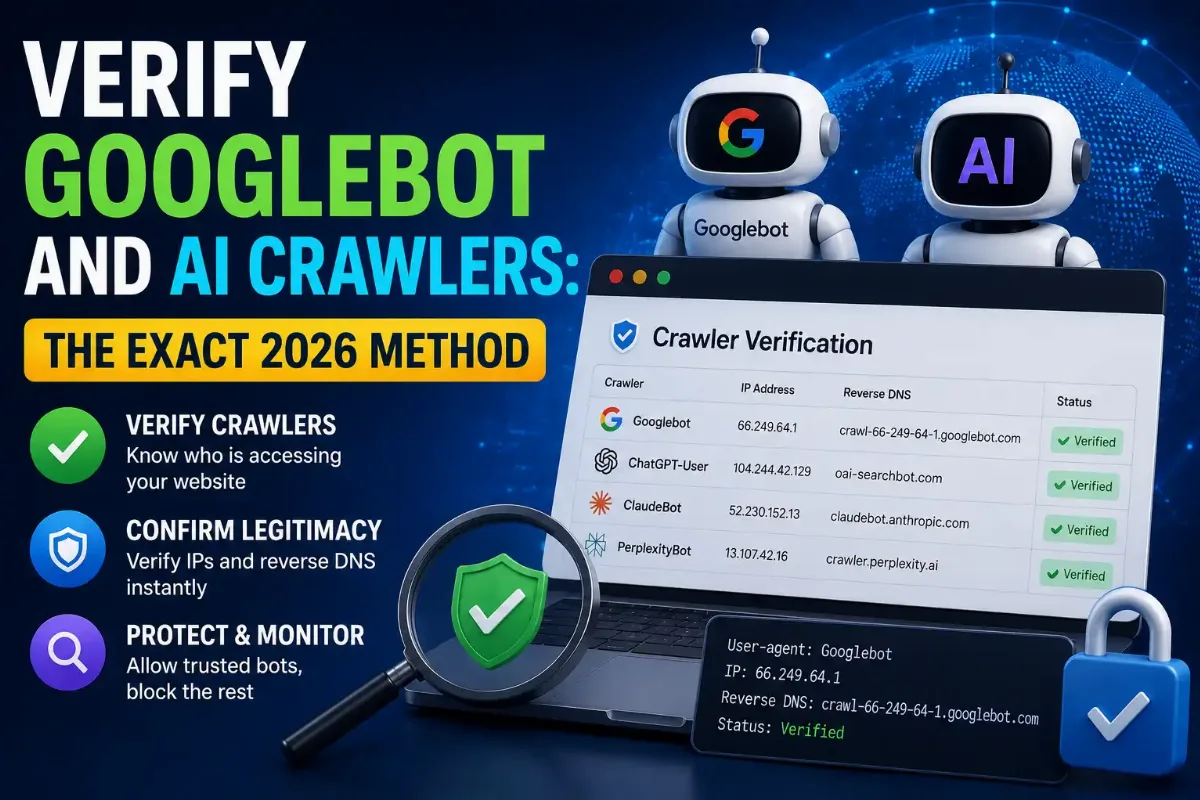 Verify Googlebot and AI Crawlers The Exact 2026 Method
