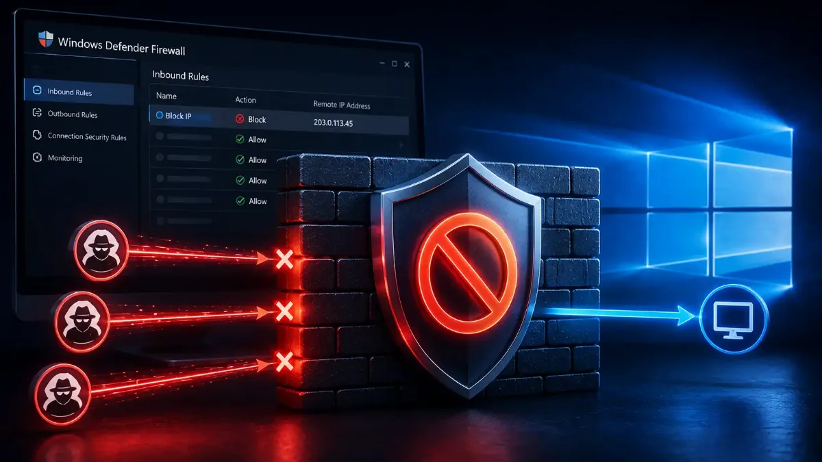 Block an IP in Windows Firewall: The Exact 2026 Method