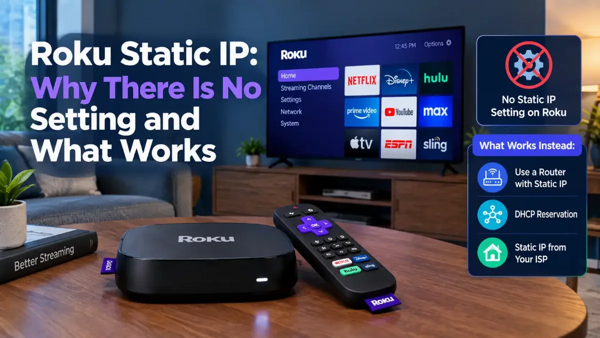 Roku Static IP: Why There Is No Setting and What Works