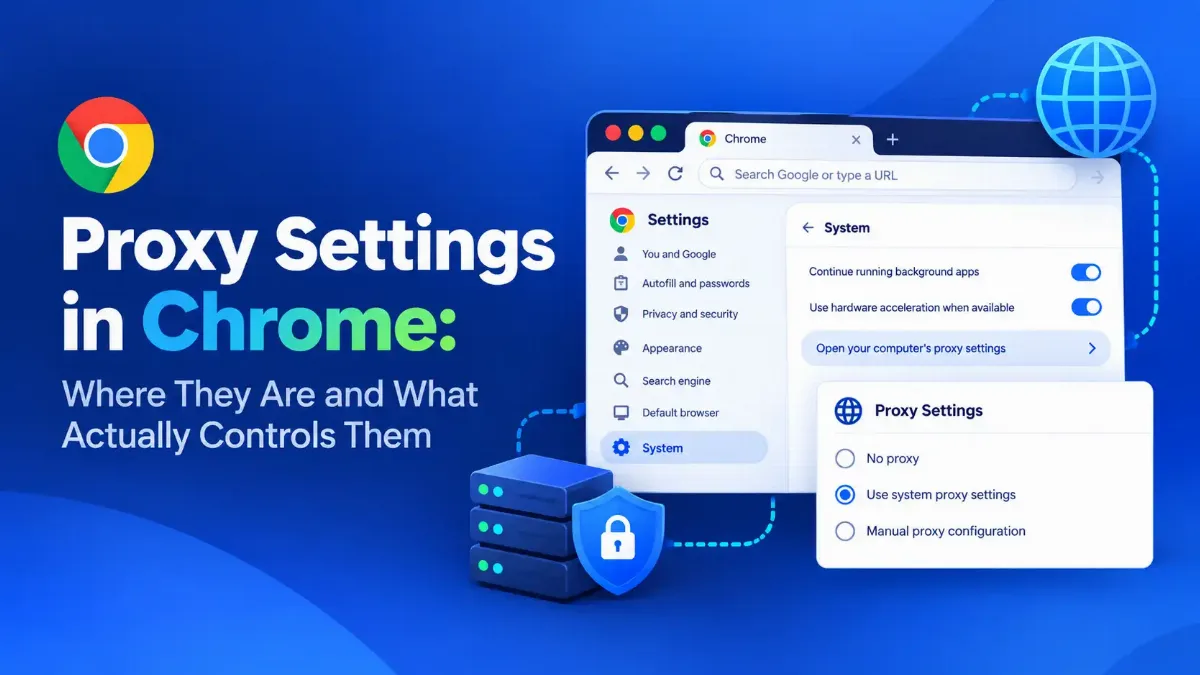 Proxy Settings in Chrome Where They Are and What Actually Controls Them
