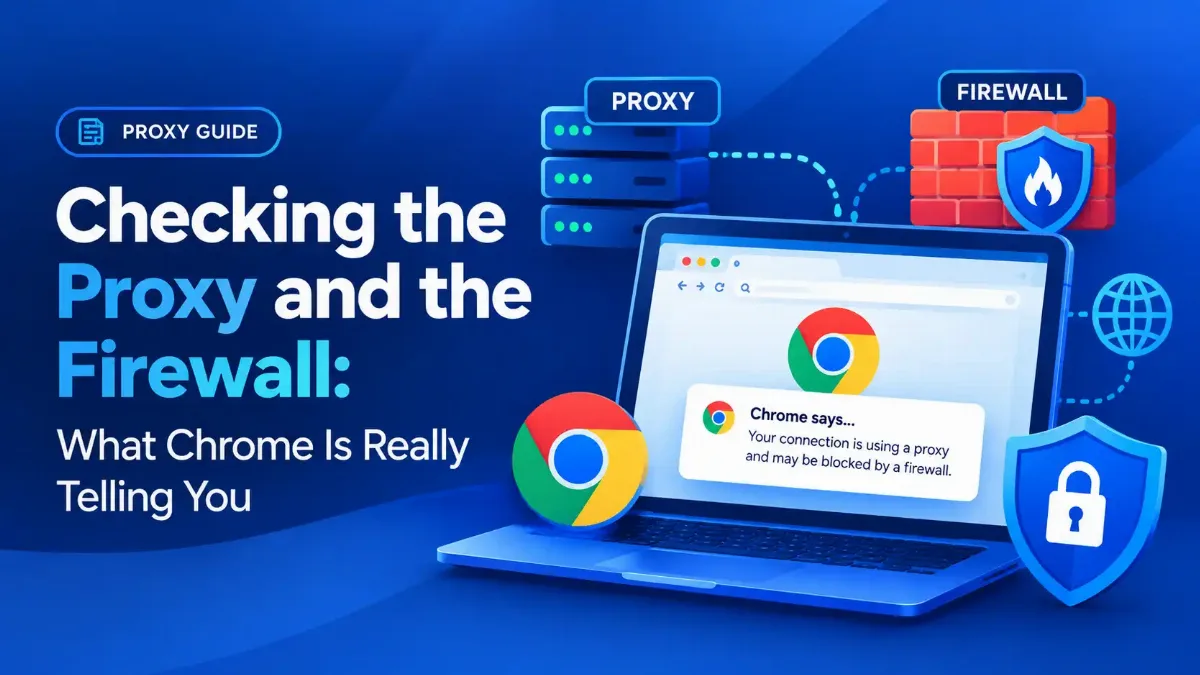 Checking the Proxy and the Firewall What Chrome Is Really Telling You