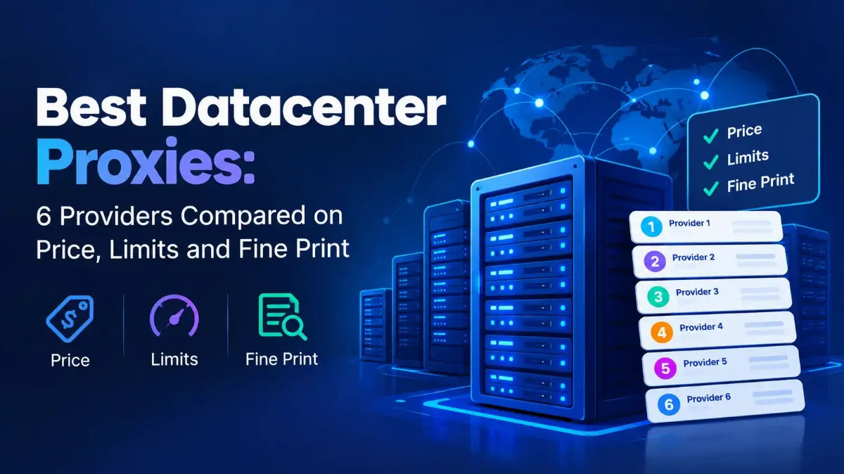 Best Datacenter Proxies 2026: 6 Providers & Prices Compared