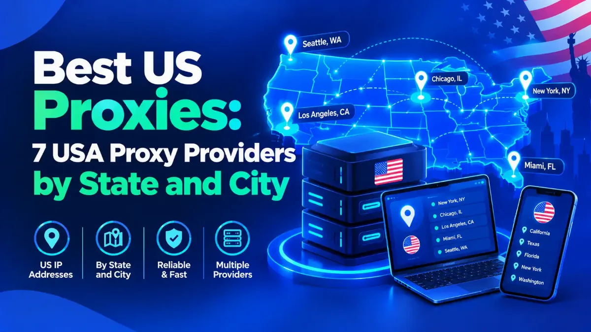 Best US Proxies: 7 USA Proxy Providers by State and City