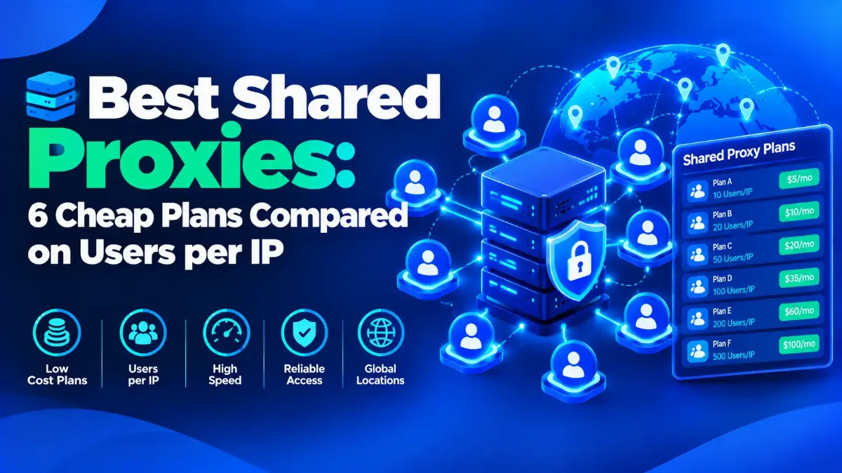 Best Shared Proxies: 6 Cheap Plans Compared on Users per IP