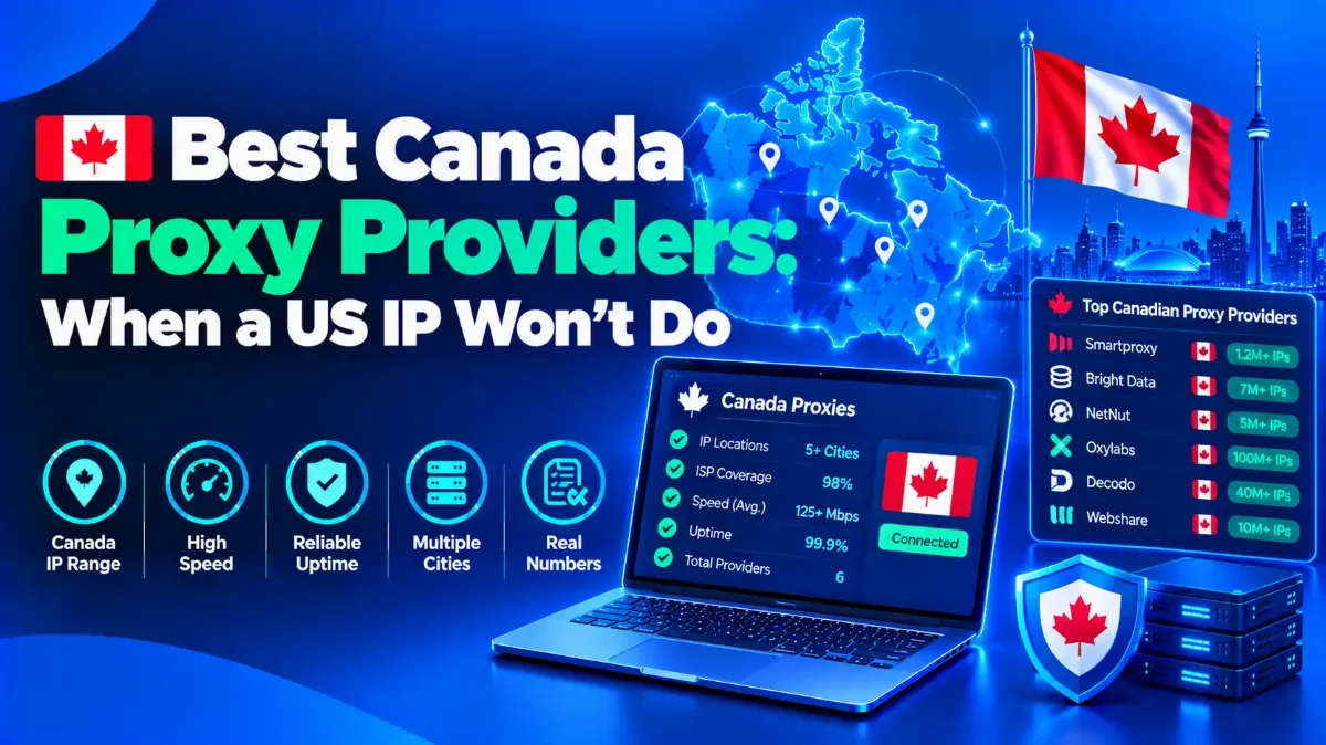Best Canada Proxy Providers: When a US IP Won't Do