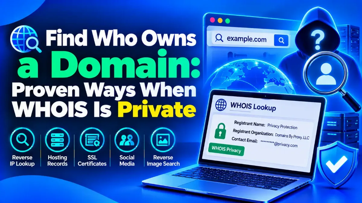 Find Who Owns a Domain: Proven Ways When WHOIS Is Private