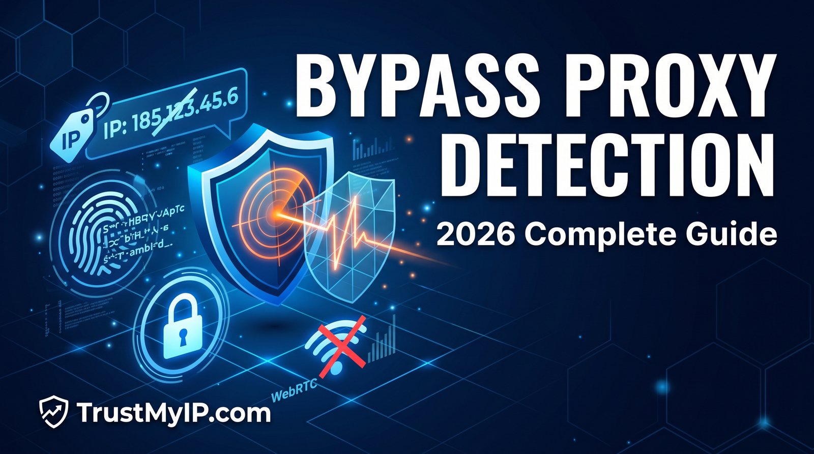 Complete 2026 guide showing how to bypass proxy detection using residential proxies, TLS fingerprinting, and WebRTC leak prevention techniques